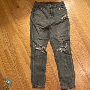 American Eagle Grey Ripped Jeans